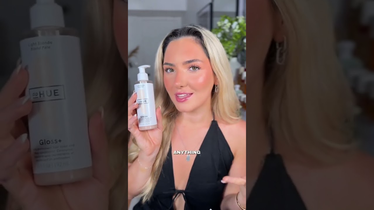 This semi-permanent gloss is the perfect way to enhance your hair 🤍✨ 