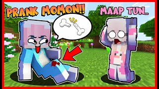 ATUN PRANK PURA2 JATUH DAN KAKINYA PATAH !! Feat @sapipurba  Minecraft