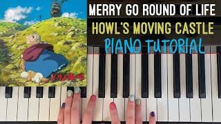 Howl’s Moving Castle Theme - Easy Piano Tutorial