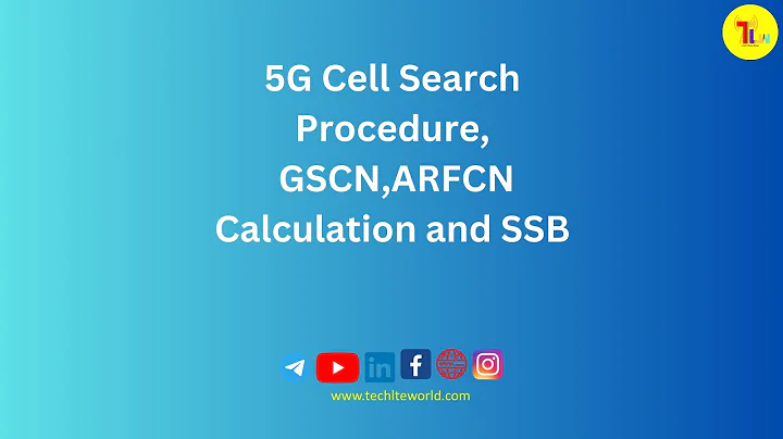 5G Cell Search Procedure,GSCN,ARFCN Calculation and SSB