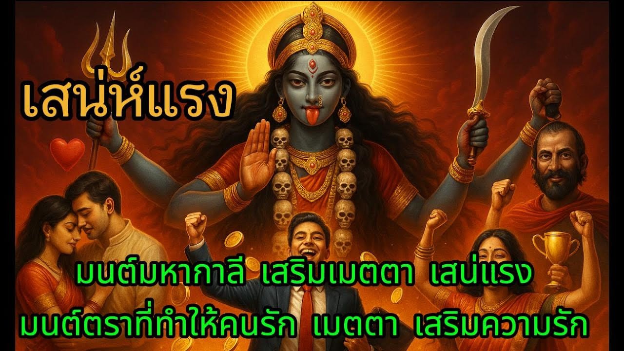 คาถามนต์มหากาลี เสริมเมตตา เสน่ห์แรง คนรุมรัก ดึงดูดคนรอบข้างที่ดีเข้ามา