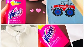 إزالة البقع باستخدام فانش vanish / الطريقة الصحيحة لإزالة بقع الملابس 👚👕👗