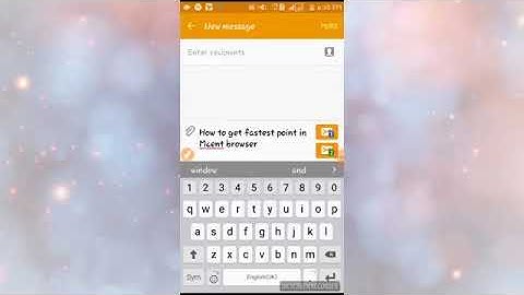 HOW TO GET FASTEST POINTS IN MCENT BROWSER EASLY