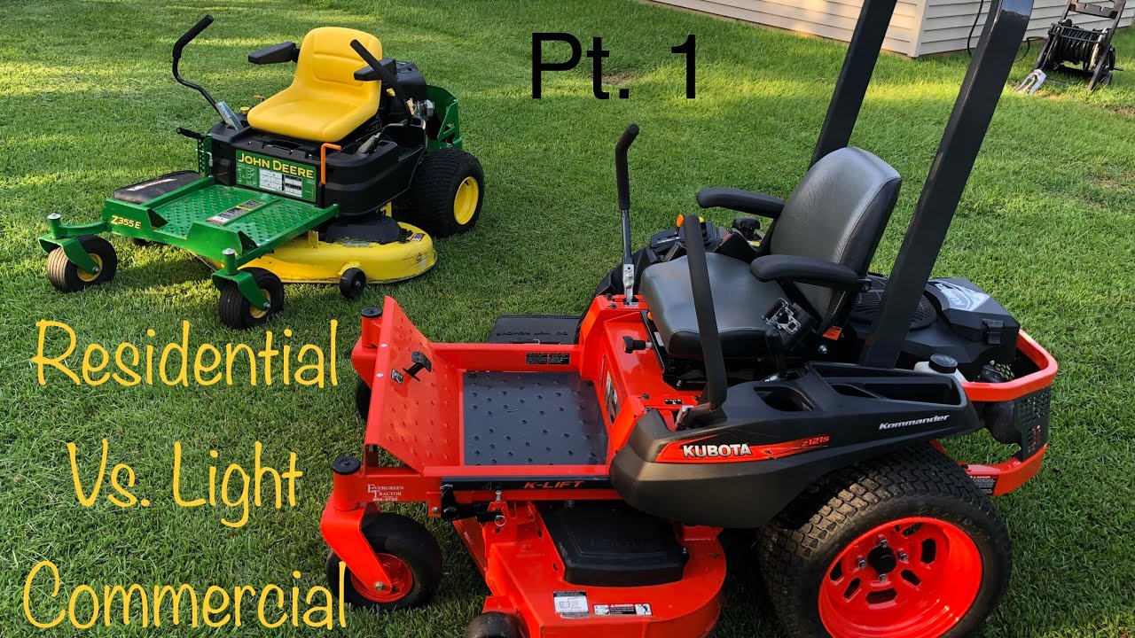 Zero Turn Mower Buyers Guide - John Deere Residential Vs. Kubota Light Commercial Pt. 1 - YouTube