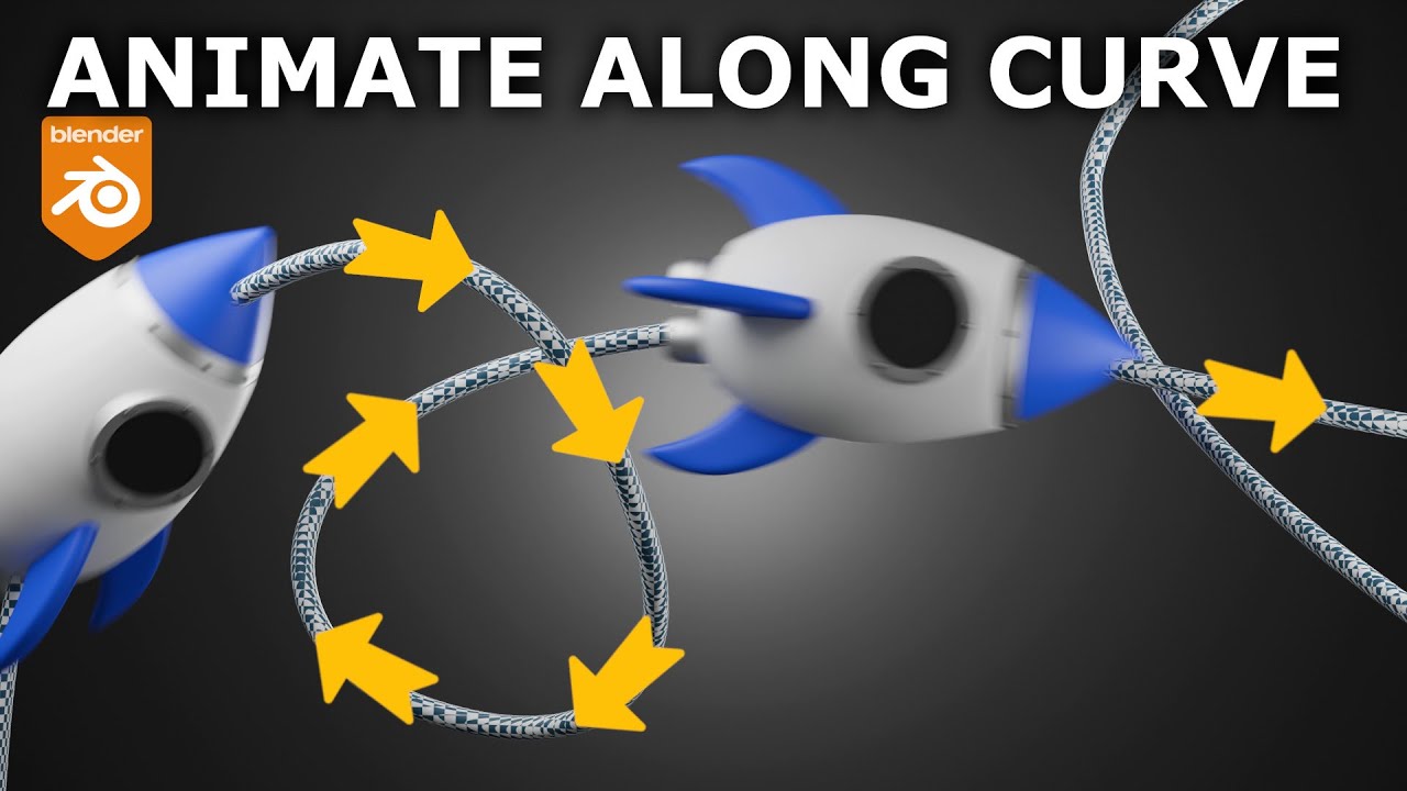 Blender | Animate Objects Along Path | Tutorial - YouTube