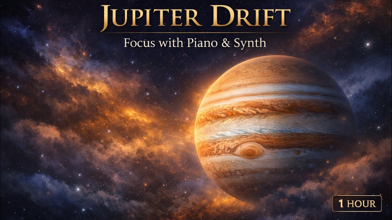 1 Hour New Age Instrumental 🌌 | Piano & Synth | Calm Mid-Tempo Space Journey