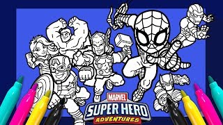 Marvel Avengers Coloring page | SUPER HERO ADVENTURES