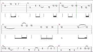 Video thumbnail of "Camel - Stationary Traveller (Intro) Guitar Solo Tab+Backingtrack"