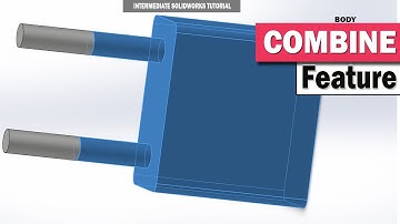 Solidworks Tutorial | Body Combine _ How to combine bodies in Solidworks | 3d Modeling Tutorial