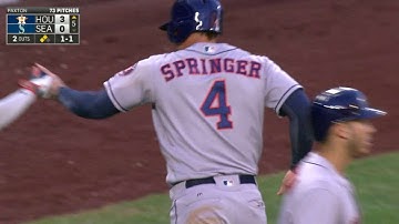 HOU@SEA: Springer comes in to score on a wild pitch