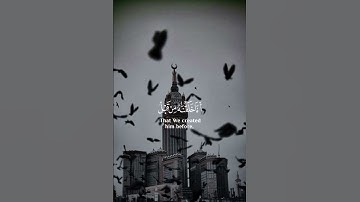 سورة مريم {الآية 67} بصوت الشيخ ياسر الدوسري ❤️❤️