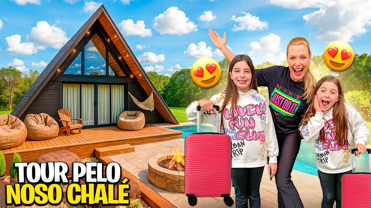 TOUR POR UM CHALÉ DE LUXO!! Viagem em família