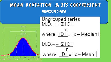 Mean Deviation & its Coefficient II Individual series II #mathskillrx  #meandeviation  #coefficient