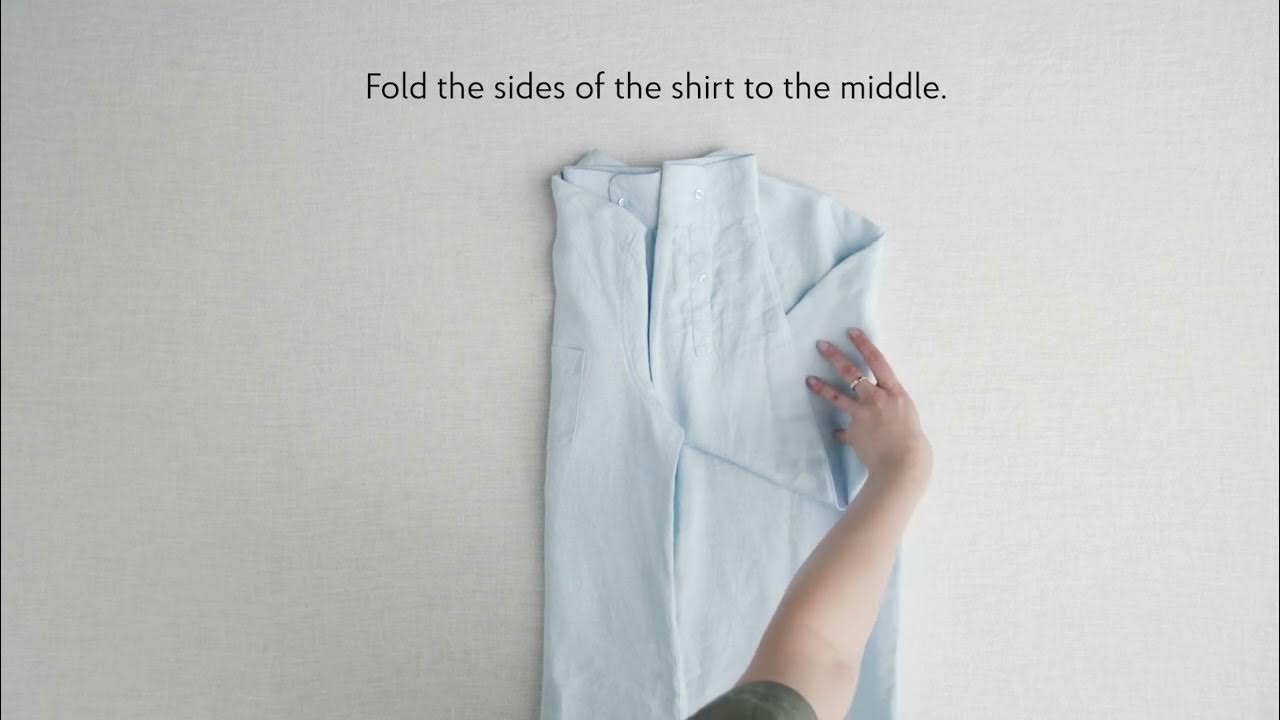 How To Fold A Linen Shirt Linen Tales YouTube
