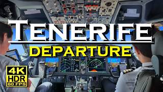 Tenerife South Airport Departure Guide πͺπΈ | TFS to Prague π 4K60fps HDR Boeing 737 MAX 8 Takeoff π