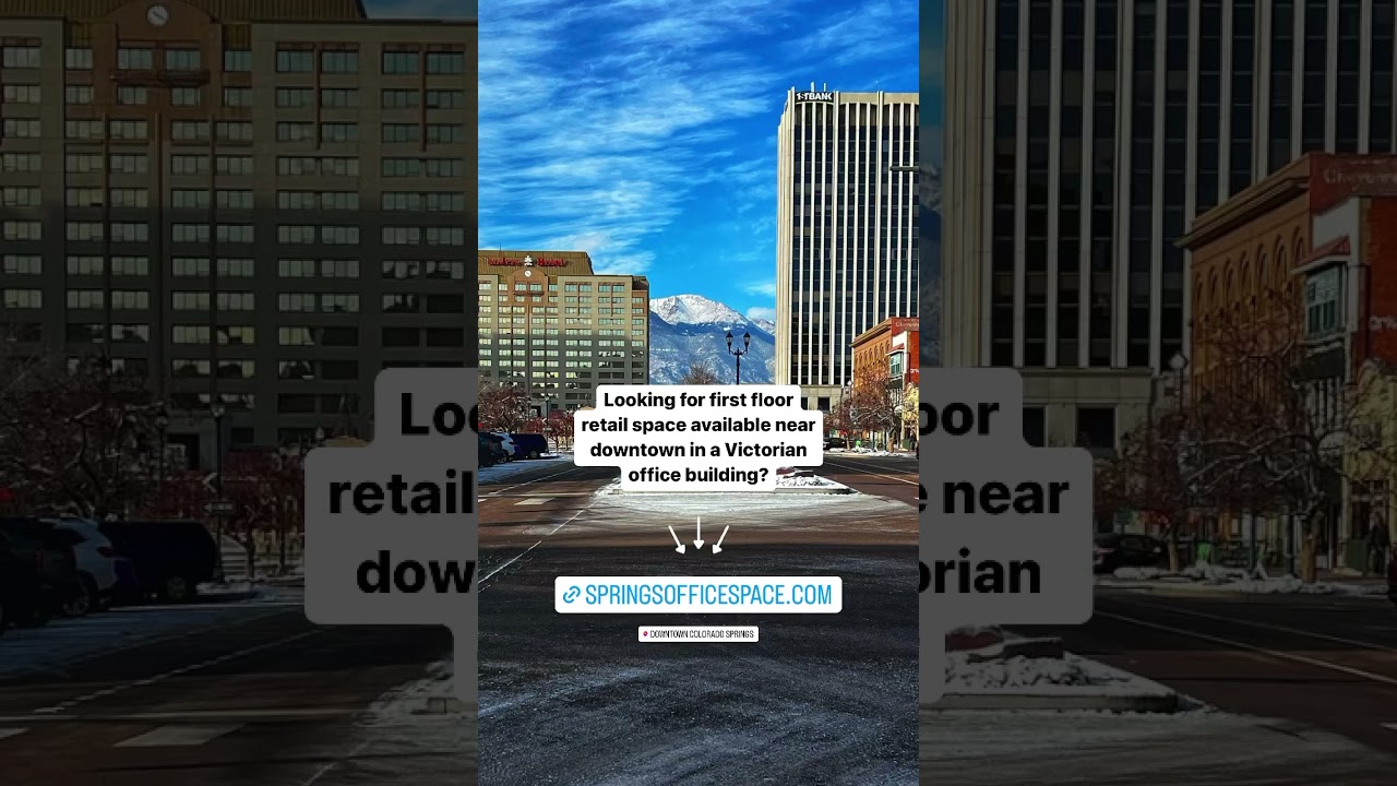 Downtown Colorado Springs retail, small business, wellness, workshops office space for lease 