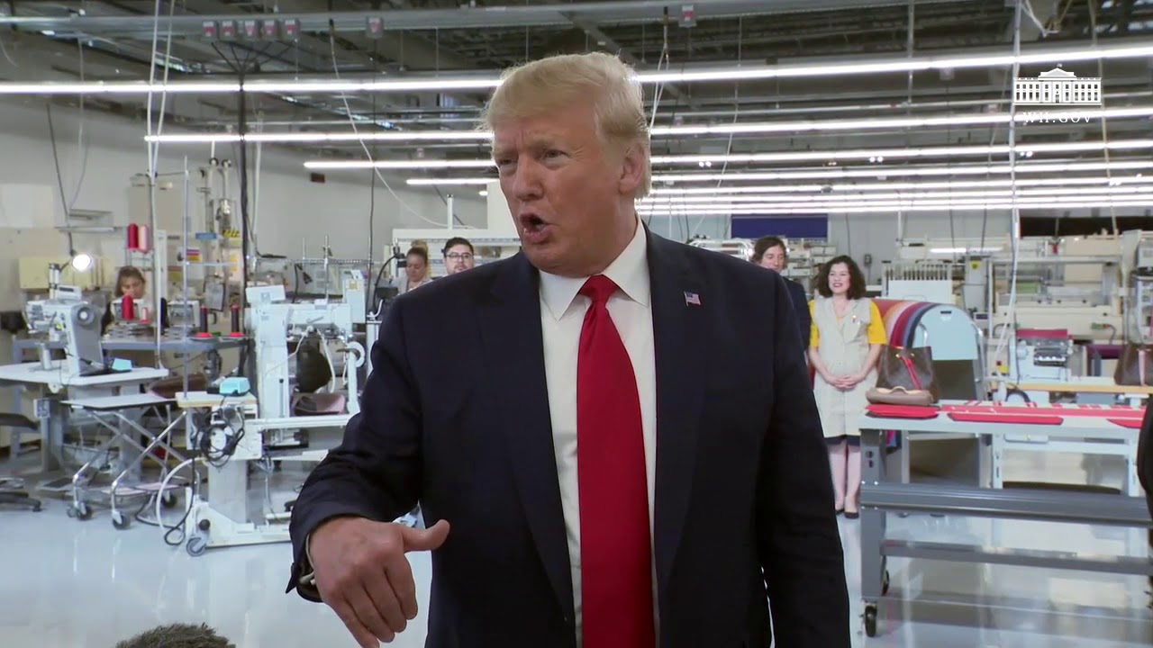 President Trump Tours Louis Vuitton Workshop