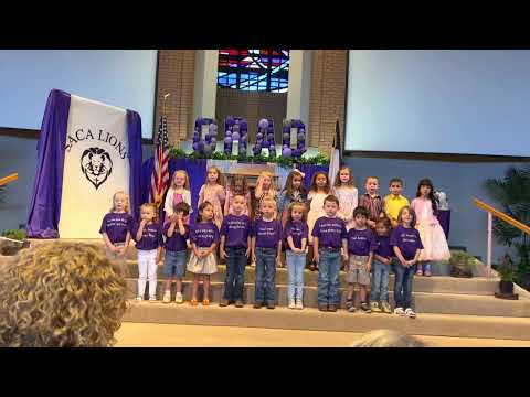 San Angelo Christian Academy Pre-K and Kindergarten presents: Who’s Who in the Bible? 2022-2023