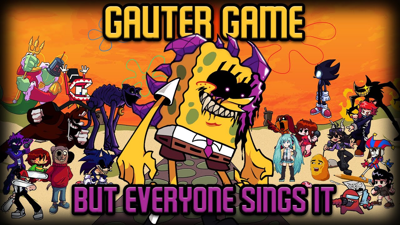 GAUTER GAME but Every Turn a Different Character Sings It 🎵🎤 (FNF BETADCIU)