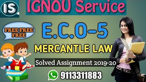 ECO-5 Solved Assignments| English Medium| 2019-20