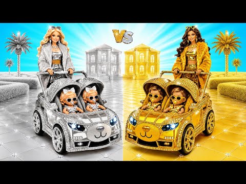 We Build Amazing Doll House for Family | Gold vs Silver Challenge by Multi DO Girls