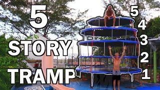 TRAMPOLINE VS TRAMPOLINE X5!!! | JOOGSQUAD PPJT