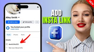 How to add instagram link in facebook