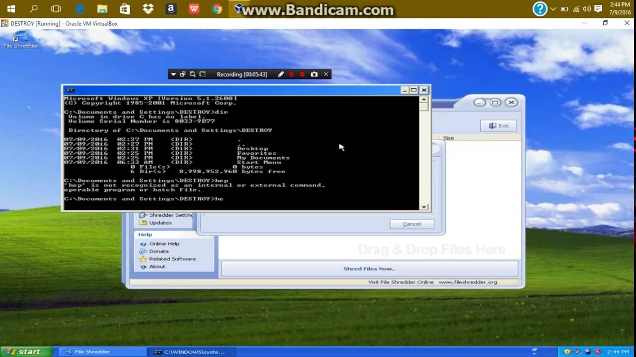 file shredder for windows xp