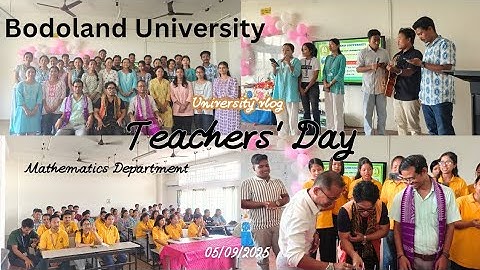 BODOLAND UNIVERSITY 📍|| DEPARTMENTAL TEACHERS