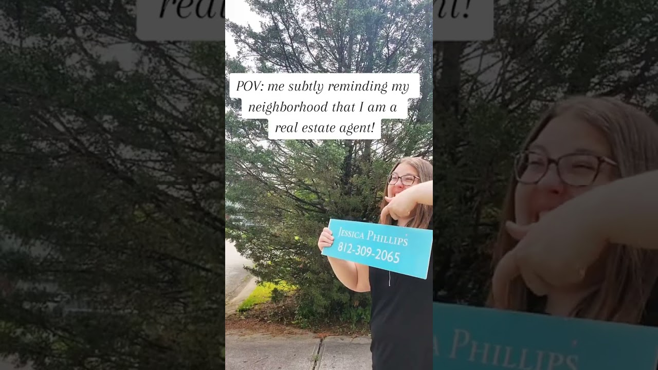 Just reminding my neighborhood that I am a real estate agent so they should use me! 😁😂