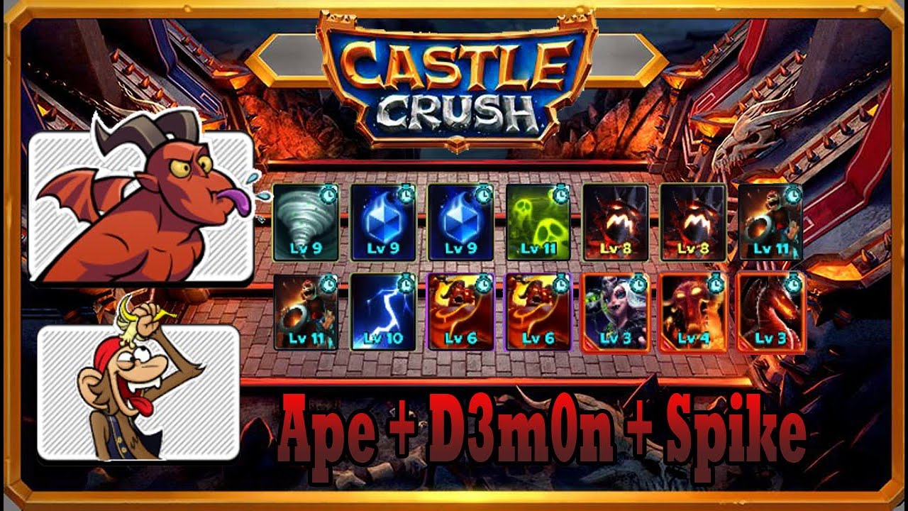 Ape Pirate + D3m0n + Spike Statue Gameplay | Castle Crush