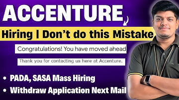 🔥Accenture Mass Hiring Updates | Don