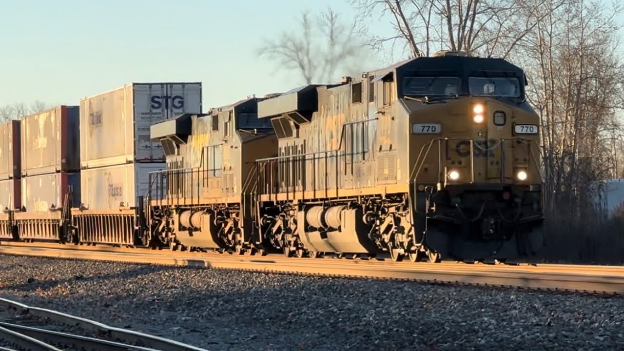 CSX 770 Intermodal @ Utica [11/13] - YouTube