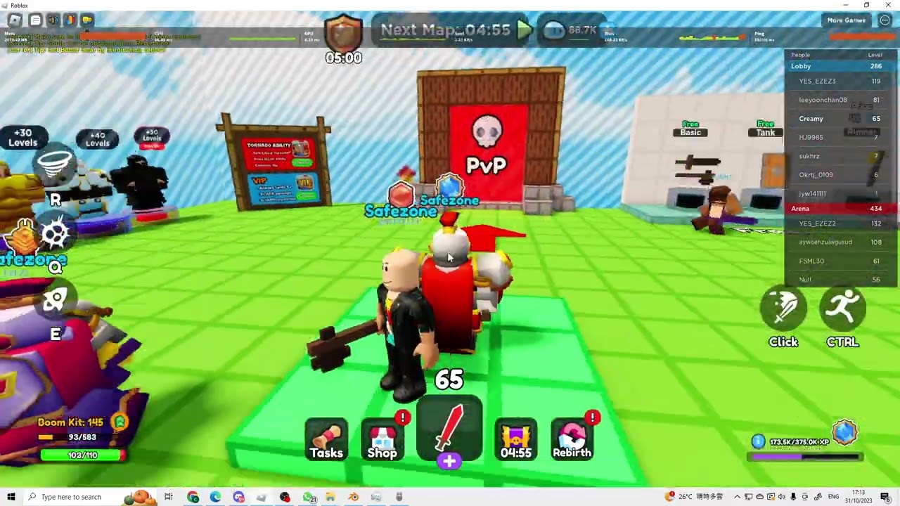 first to get magma armor (roblox blockwars)