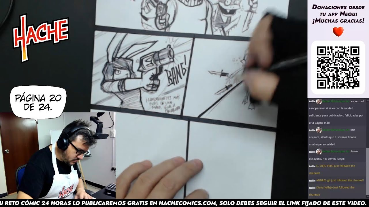Reto Cómic 24 Horas 2024 - Vigésima hora - YouTube