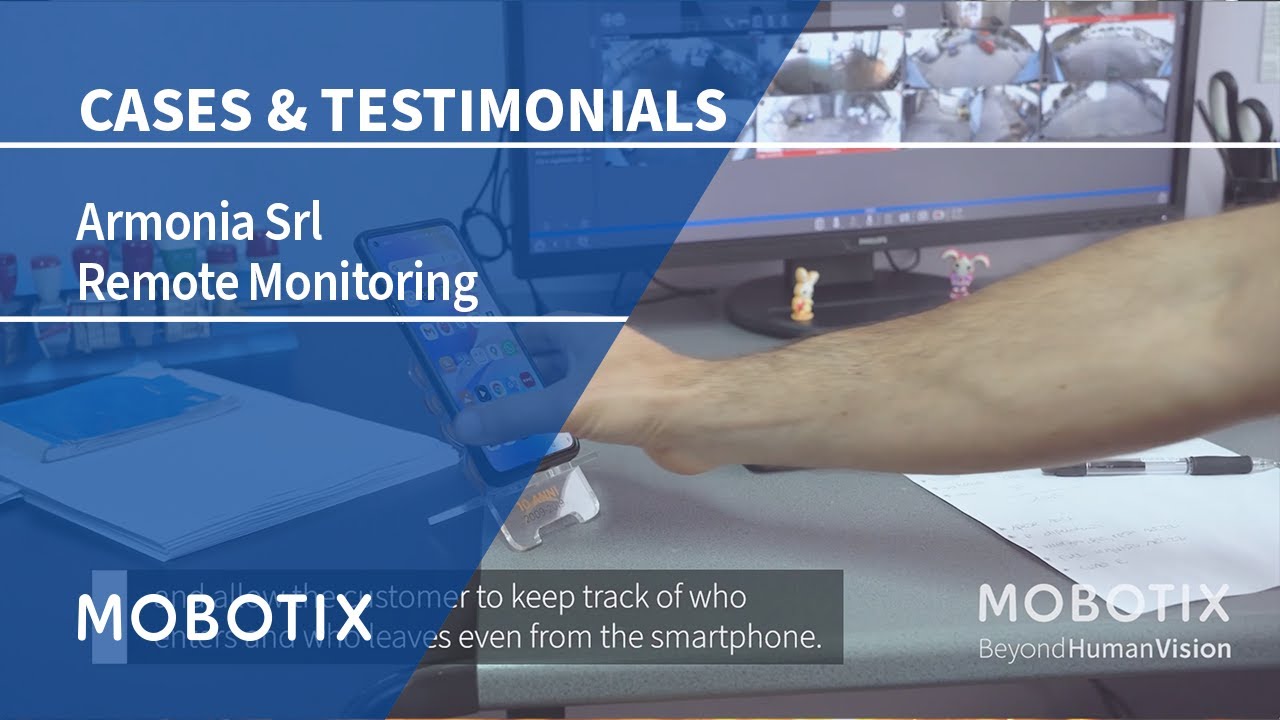 MOBOTIX Technology Supports Remote Monitoring on the Move at Armonia Srl [EN Subtitles]