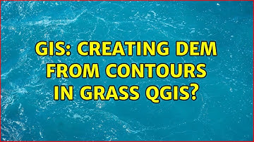 GIS: Creating DEM from contours in GRASS QGIS?