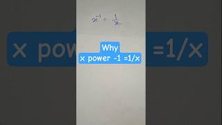 why negative exponent gives the number's reciprocal #shortvideo #shorts #feed #feedshorts #maths