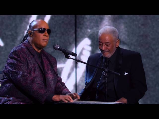 Bill Withers Stevie Wonder Ain't No Sunshine Rock & Roll Hall of Fame 2015 Induction class=