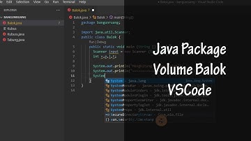Pemrograman Berorientasi Objek || Program Java Package Menghitung Volume Balok di VSCode