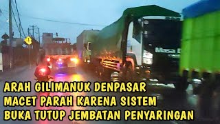 Arah Gilimanuk Denpasar Macet parah dari Taman Ir. Soekarno Negara hingga Jembatan Penyaringan