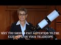 Using the telescope exit pupil