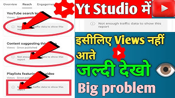 YT Studio YouTube Search Terms | Not Enough Traffic Data to Show This Report | Likh Ke Kiun Aata Hai