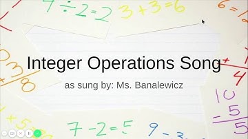 Integer Operations Song