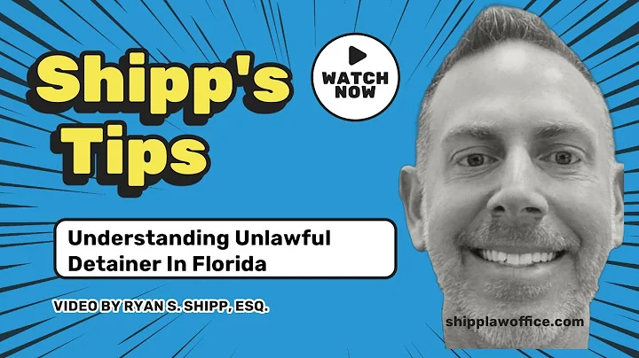 Understanding Unlawful Detainer In Florida | 561.699.0399