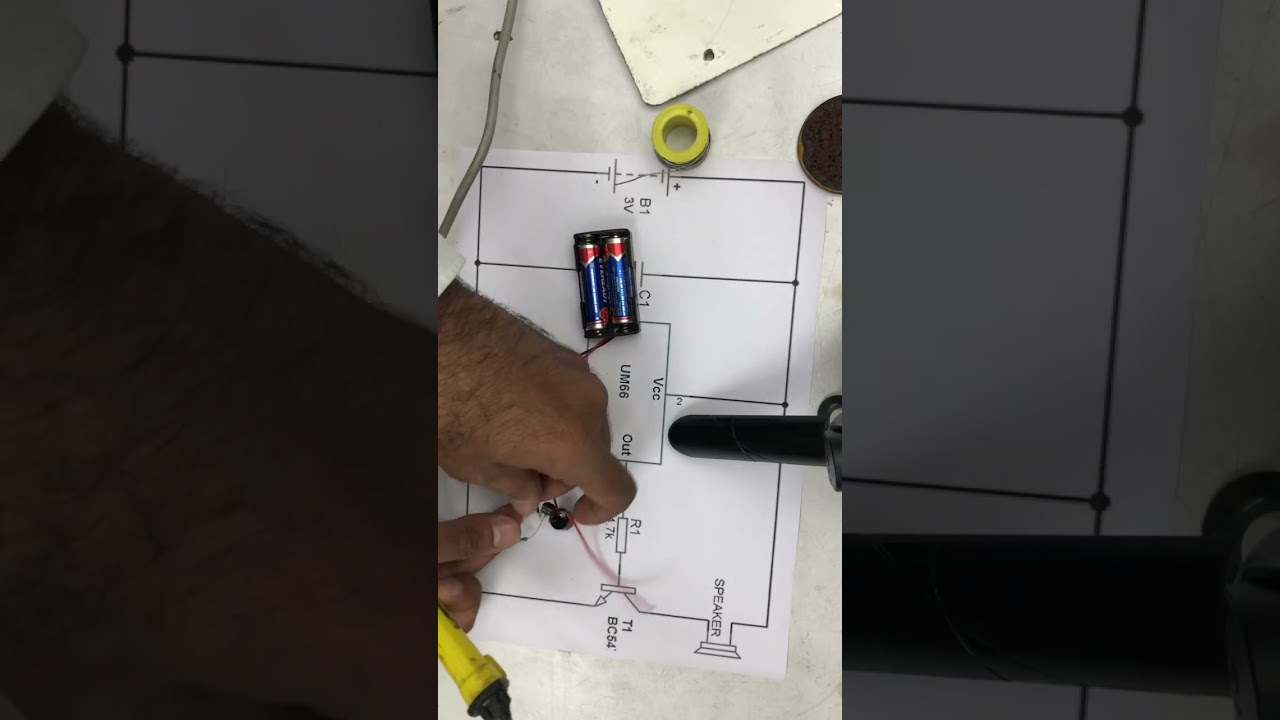 UM66 melody doorbell circuit diagram