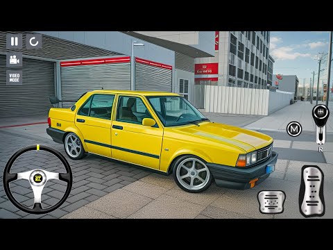 Sarı Modifiyeli Tofaş Şahin Araba Park Etme Oyunu - Real Car Parking 3D - Android Gameplay