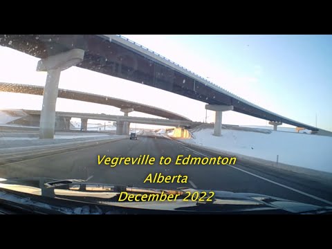 Vegreville to Edmonton, Alberta - December Saskatchewan Trip Part 12