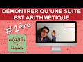 Démontrer qu'une suite est arithmétique - Première