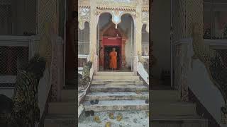 2025 January 5 Sunday novice stands in front of ordination hall